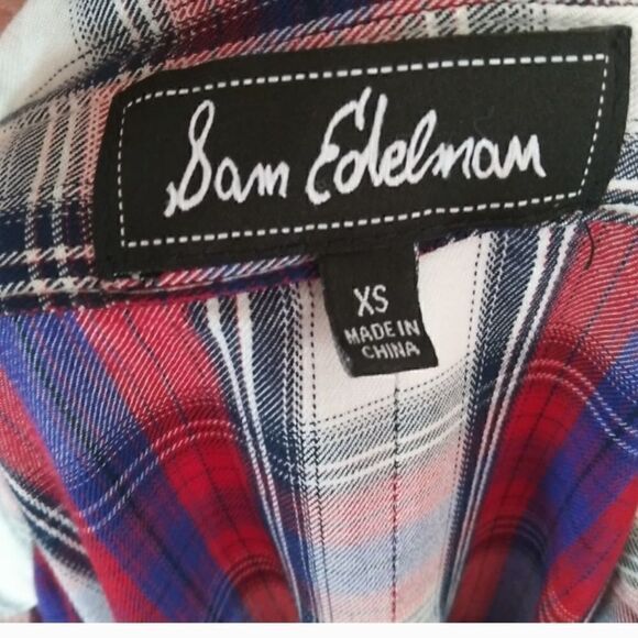 Sam Edelman plaid button down - Picture 6 of 10